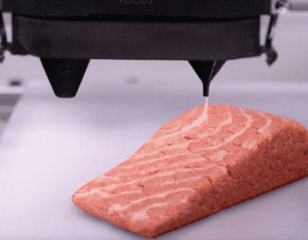 Startup cria salmão vegano impresso em 3D